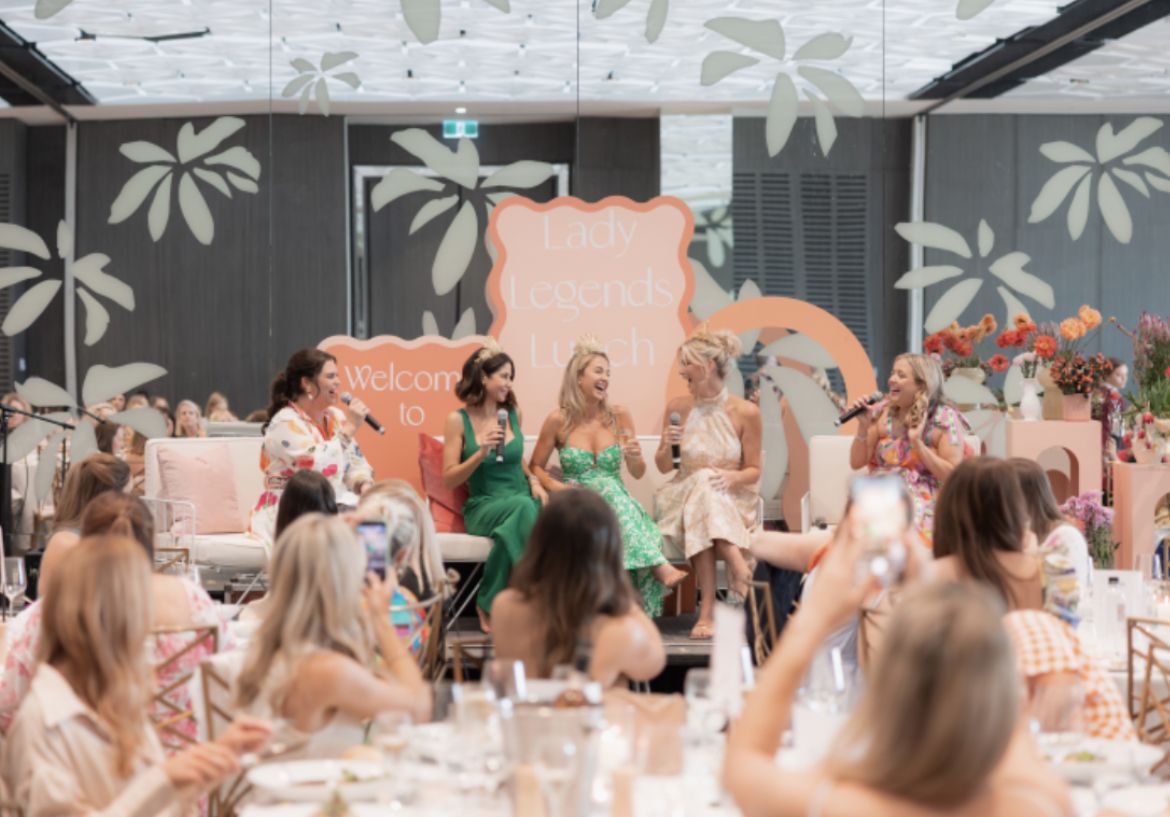 Hosting a panel at the Lady Legends Lunch