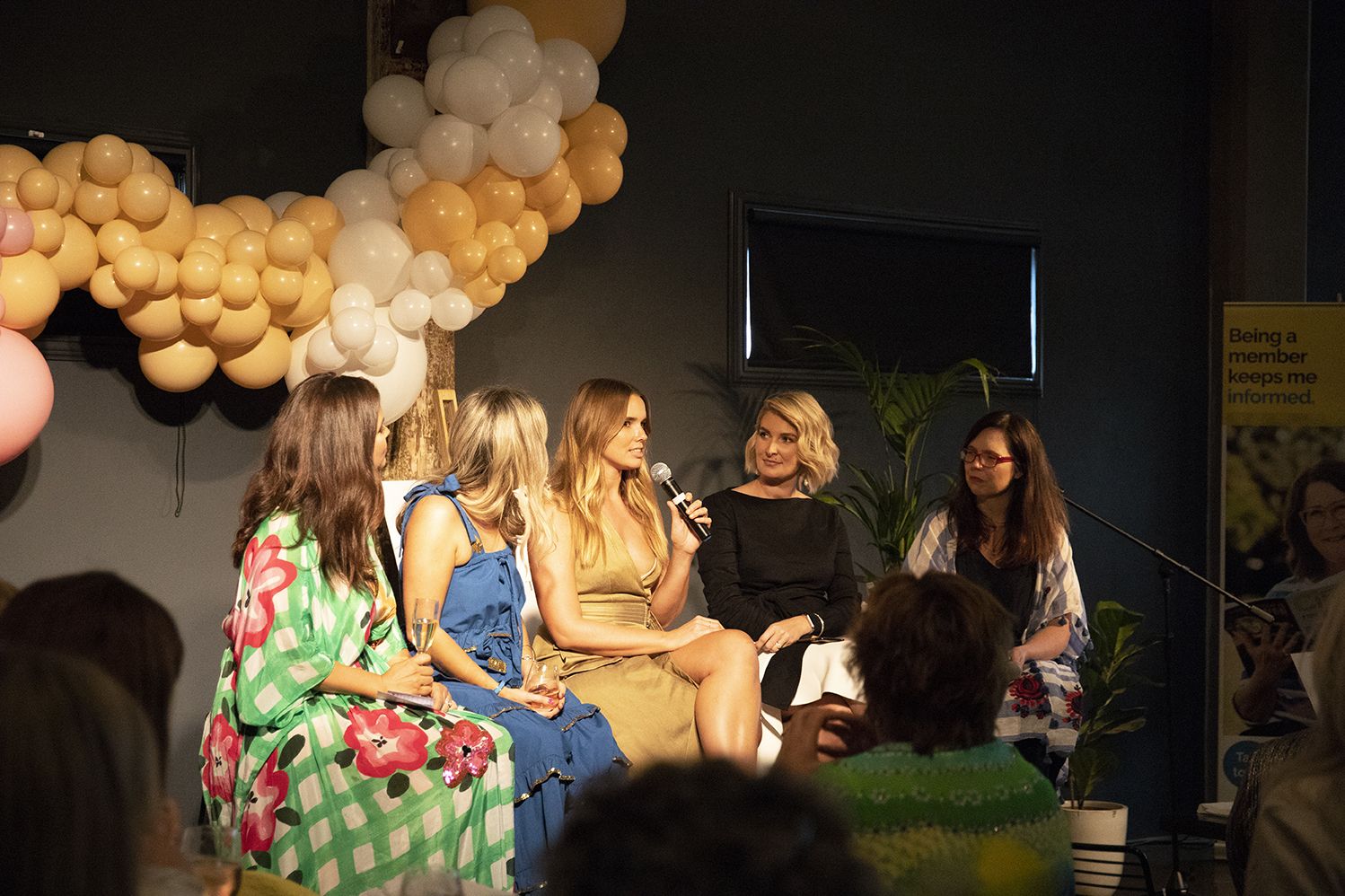 Hosting a five-person panel