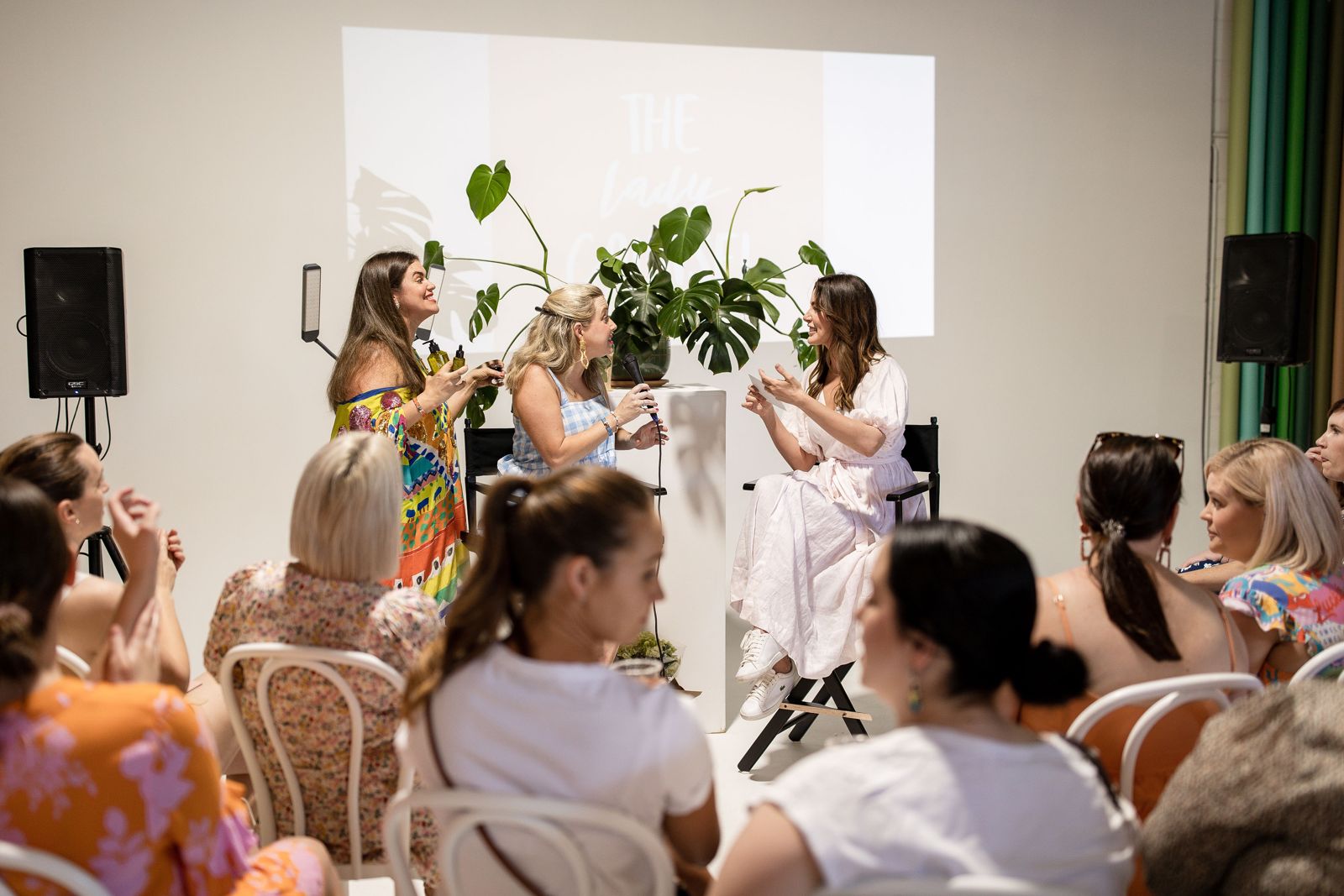 Hosting a panel conversation in front of an audience